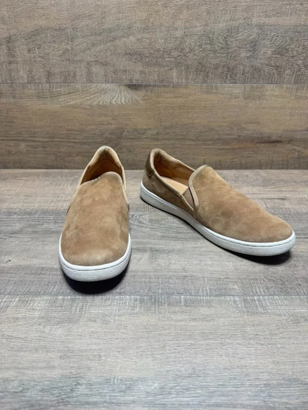Uggs Jass Tan Suede Slip On Sneakers Women's Size 11
